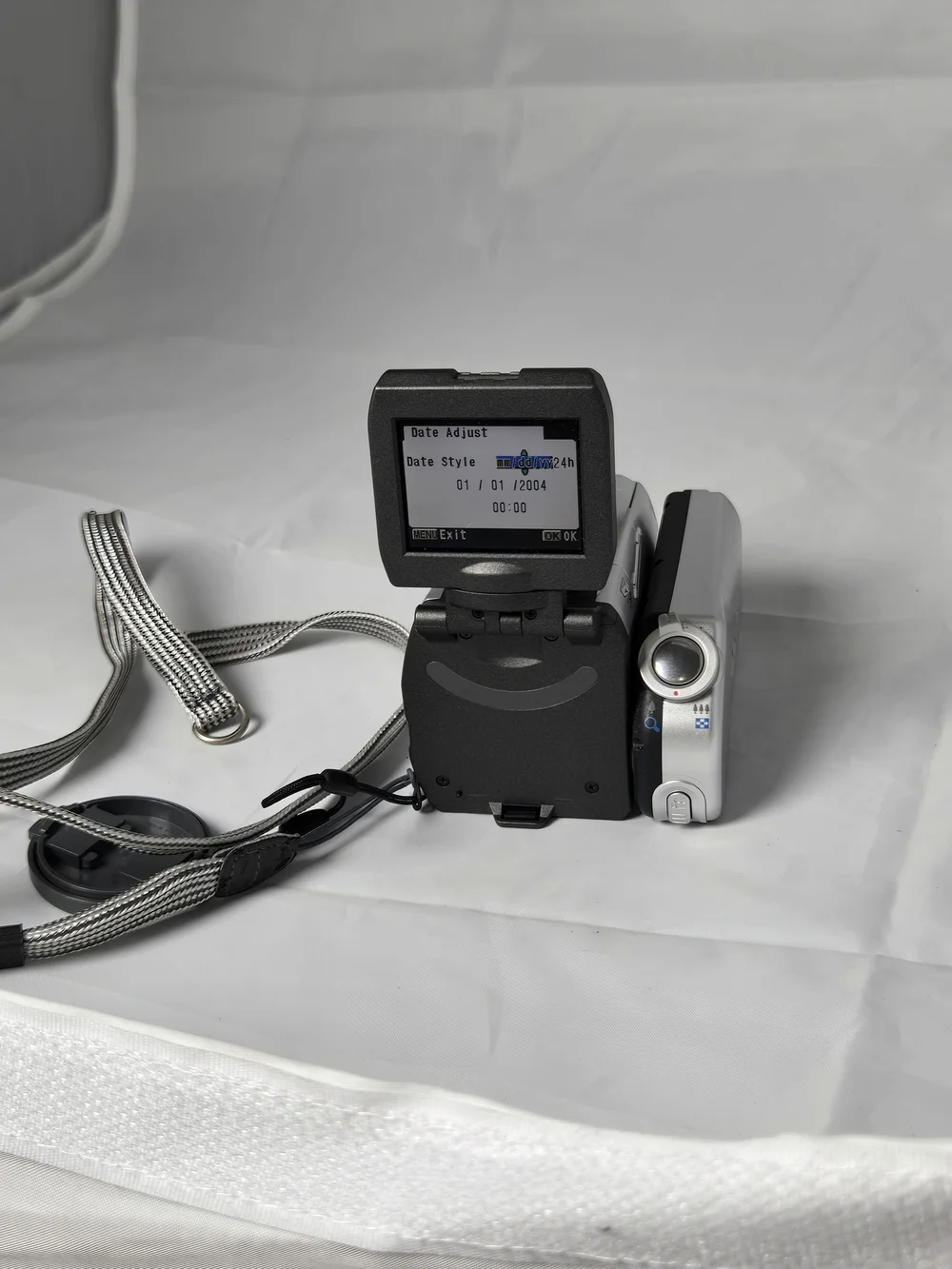 Pentax silver and black Optio MX Digital Camera